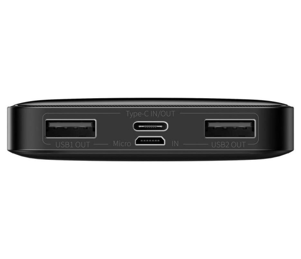 Baseus Bipow 10000mAh, 2xUSB, USB-C, 15W (czarny) - 711348 - zdjęcie 4